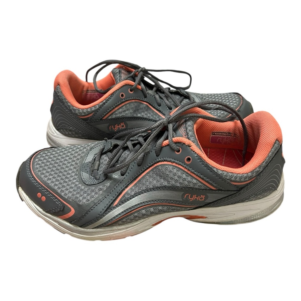 Ryka Gray and Peach  Sky Walk Shoes-8.5